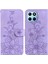 Honor X8 5g Için Kılıf Kabartmalı Lily Premium Pu Deri Cüzdan Stili Kart Tutuculu ve Standlı Çevirmeli Telefon Kılıfı (Yurt Dışından) 5