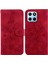 Honor X8 5g Için Kılıf Kabartmalı Lily Premium Pu Deri Cüzdan Stili Kart Tutuculu ve Standlı Çevirmeli Telefon Kılıfı (Yurt Dışından) 5