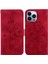 iPhone 15 Pro Max Için Kılıf Kabartmalı Lily Premium Pu Deri Cüzdan Stili Kart Tutuculu ve Standlı Çevirmeli Telefon Kılıfı (Yurt Dışından) 5