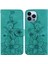 iPhone 15 Pro Max Için Kılıf Kabartmalı Lily Premium Pu Deri Cüzdan Stili Kart Tutuculu ve Standlı Çevirmeli Telefon Kılıfı (Yurt Dışından) 5