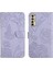 Tecno Camon 17P Pu Deri Çiçekler ve Kelebekler Için Telefon Kılıfı (Yurt Dışından) 1