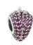 Taşlı Çilek Gümüş Charm NUR-BL01274 1