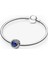 Mavi Taşlı Gümüş Charm NUR-BL01778 4
