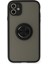 Iphone 11 Kılıf Montreal Yüzüklü Silikon Kapak - Siyah 300099 1