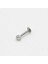 Paslanmaz Kararmaz Cerrahi Çelik Zirkon Taşlı Kıkırdak Dudak Burun Tragus Piercing (Beyaz) 2