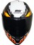 M-910 Beyaz-Siyah-Turuncu Güneş Vizörlü Kask (Siyah Camlı) 3