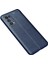 Oppo Reno 5 Pro Kılıf Focus Derili Silikon - Lacivert 300099 2
