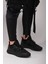 Lehtion Erkek Sneaker 00122023SIYAH Kırmızı 3