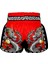Muay Thai Boxing Shorts New Retro Style Red Chinese Dragon 3