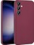 Samsung Galaxy S24 Plus Kılıf Premier Kamera Korumalı Mat Silikon Mürdüm 1