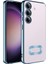 Samsung Galaxy S24 Plus Kılıf Logo Gösteren Kamera Korumalı Silikon Mavi 1