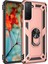 Samsung Galaxy S21 Kılıf Sofya Yüzüklü Silikon Kapak - Rose 300099 1