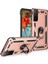Samsung Galaxy S21 Kılıf Sofya Yüzüklü Silikon Kapak - Rose 300099 2