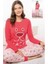 Kadın Interlok Uzun Kollu Pijama Takımı 1