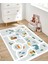 Dijital Baskı Kaymaz Taban Makinede Yıkanabilir Çocuk Odası Halısı Bebek Odası Halısı 1