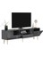 Droop Tv Ünitesi 2 Kapaklı, Raflı ve Çekmeceli Antrasit-Altın 4