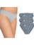 Kadın Suyolu Bikini Slip Külot 3'lü Paket Gri 1