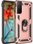 Samsung Galaxy S21 Plus Kılıf Sofya Yüzüklü Silikon Kapak - Rose 300099 1