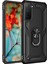 Samsung Galaxy S21 Kılıf Sofya Yüzüklü Silikon Kapak - Siyah 300099 1