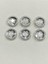 Trençkot Ceket Düğmesi Italyan Düğme 6'lı Set Beyaz 2,5 cm D2001 1