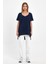 Kadın V Yaka Yırtmaçlı Oversize Basic Tişört 4