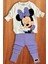 Mevsimlik Minnie Mouse Desenli Lila Renk Kız Çocuk Takım 1