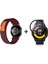 Xiaomi Watch S1 Cırtlı Hasır Kumaş Kordon Kayış + Ekran Koruma Filmi 1