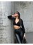 Düğümlü Siyah Crop Bluz 1