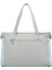 Saten Kumaş Kadın Omuz Çantası Barcelona 2138 Açık Gri 2