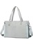 Saten Kumaş Kadın Omuz Çantası Barcelona 2138 Açık Gri 3