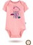 Pembe Organik Baskılı Kısa Kollu Bebek Body Zıbın KISAPEMBE161 1