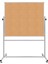 120X200 cm Çift Taraflı 360° Dönerli Tekerlekli Mobil Mantar PANO-PAN178 1