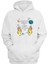 Peacefül Settlement Baskılı Beyaz Normal Kalıp Şardonlu Kalın Sweatshirt 1