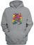 Mushroom Road Baskılı Gri Normal Kalıp Şardonlu Kalın Sweatshirt 1