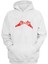 Skeleton Hand Idda Baskılı Beyaz Normal Kalıp Şardonlu Kalın Sweatshirt 1
