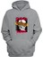 Rebel In Side Baskılı Gri Normal Kalıp Şardonlu Kalın Sweatshirt 1