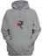 Blindfolded Skeleton Baskılı Gri Normal Kalıp Şardonlu Kalın Sweatshirt 1