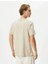 4SAM10160HK Erkek T-Shirt Bej 4