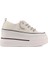 24Y345-10 Kadın Taş Bağcık Sneaker Ayakkabı 2