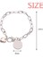 Mosaik Dünya Surrounds Densely Heart Chain Bracelet Jewelry Charm Fashion (Yurt Dışından) 2