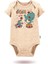 2'li Organik"sirk Eğlencesi" Baskılı Kısa Kollu Bebek Body Zıbın Kısa-Bej-Güneş-99 1