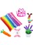 50STICK200POM100GÖZ Stili Renkli Peluş Çubuklar Yün Ponponlar Malzemeler Çocuklar Dıy Montessori Zanaat Boru Matematik Sayma Eğitim Sopa Çocuk Bulmacalar Oyuncak (Yurt Dışından) 4