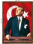Masif Çerçeveli Ata Resim Baskılı Tablo 16 5