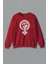 Kırmızı Unisex Sweatshirt Özgürlük Güçlü Kadın Hakları Baskılı Sweat 1
