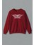 Kırmızı Sweatshirt Aerosmith Guitar Gitar Rock Music Baskılı Sweat 1