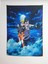 Anime Naruto Mavi Fon Desenli Tasarım Duvar Halısı 1