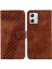 Motorola Moto G54 5g Pu Deri Kabartmalı Desen Flip Folio Kapak (Yurt Dışından) 1