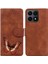 Honor Için Kılıf X8A Renk Baskılı Kelebek Kart Yuvaları Flip Folio Kapak (Yurt Dışından) 1