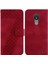 Nokia C21 Kabartmalı Desen Pu Deri Cüzdan Kart Yuvası Flip Için Telefon Kılıfı (Yurt Dışından) 1