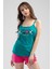 Kadın Mint İp Askılı Şortlu Pijama Takımı 1